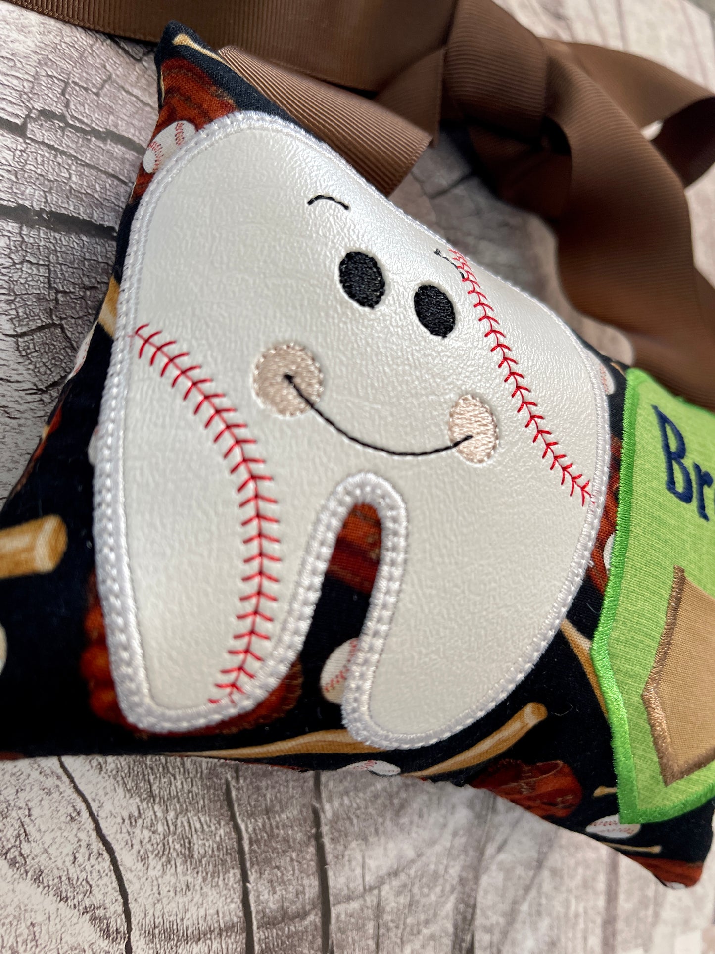 Baseball Tooth Fairy Pillow