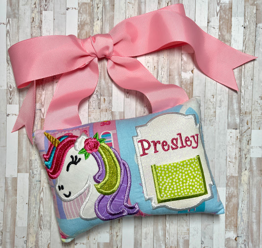Rainbow Unicorn Tooth Fairy Pillow