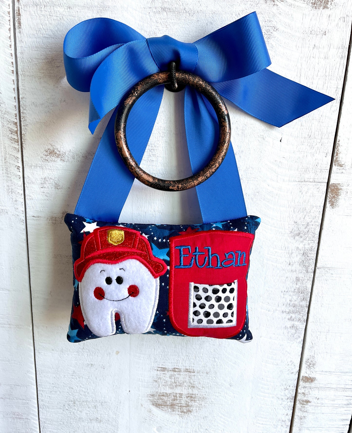 Fire Chief Tooth Fairy Pillow