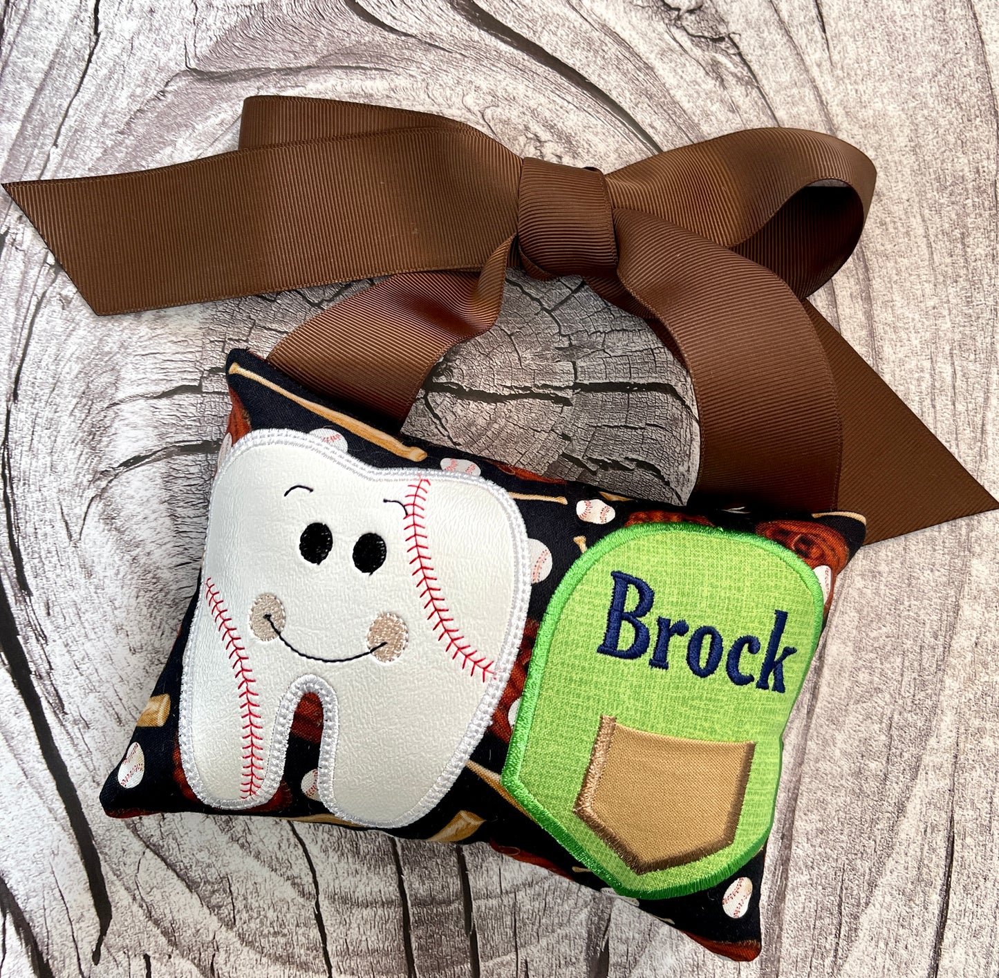 Baseball Tooth Fairy Pillow